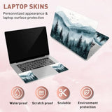 Misty Forest Laptop Skin Sticker Decals Fits 12" 13" 13.3" 14" 15 Inch Laptop Universal Removable Vinyl Notebook Landscape Painting Art Protector Netbook Pc Cover Decal