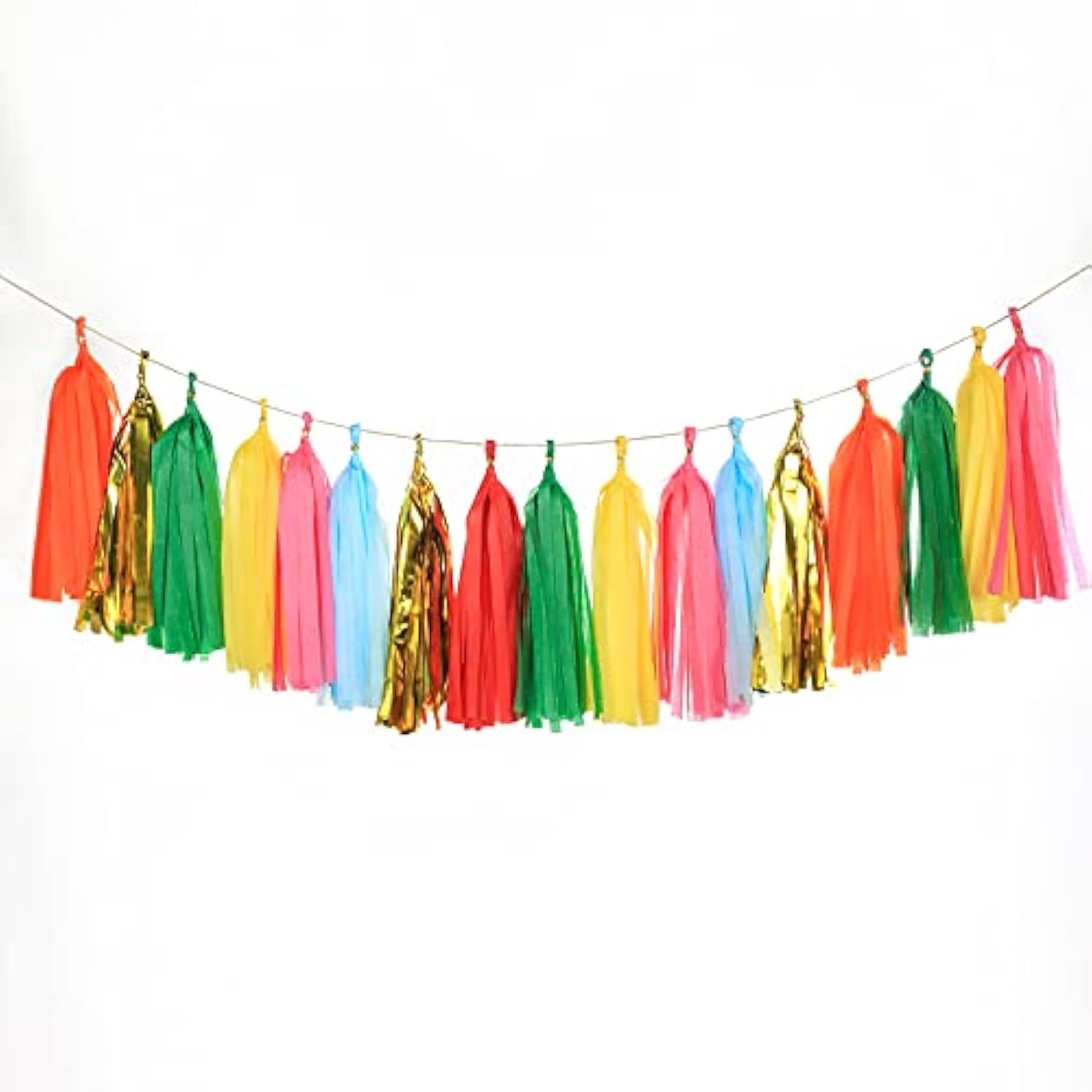 35 Pcs Taco Bout A Party Tassel Garland Tissue Paper Tassels Banner Di
