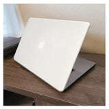 Compatible For Macbook Air 13.6 Inch Case 2022 2023 2024 Release M3 A3113 M2 A2681 With Touch Id, Crocodile Leather Hard Shell Vegan Alligator Cover Snake Skin Case & Keyboard Cover, White