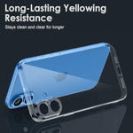 Clear TPU Case for iPhone 16 – Ultra Slim, Shockproof, Anti-Yellowing, Scratch-Resistant, Wireless Charging Compatible