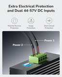 8 Port Gigabit Poe Industrial Network Switch, 802.3 At/Af Poe, Din-Rail Switch Ip40 Rated, Polarity Reverse Protection, Short Circuit Protection, Broadcast Storm Prevention, Ig1008P