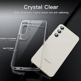 JETech Case for Samsung Galaxy S23 5G 6.1-Inch, Non-Yellowing Shockproof Bumper Protective Phone Cover, Anti-Scratch Hard PC Back (Clear)