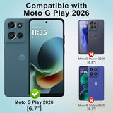 3 Pack Tempered Glass Screen Protector Designed for Motorola Moto G Play 5G 2026/2025 - HD Clear, 9H Hardness, Stcratch Resistant, Bubble Free
