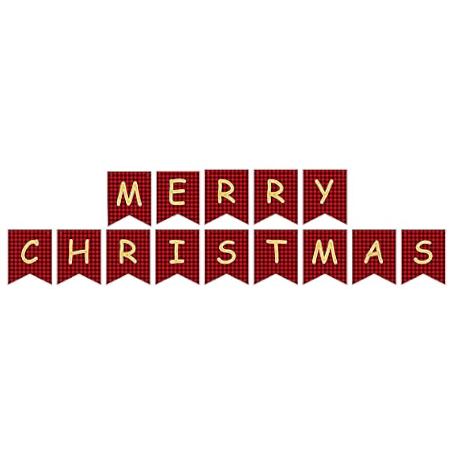Merry Christmas Banner Christmas Bell Gingerbread Man Xmas Sign Christmas Hat Banner Party Decorations