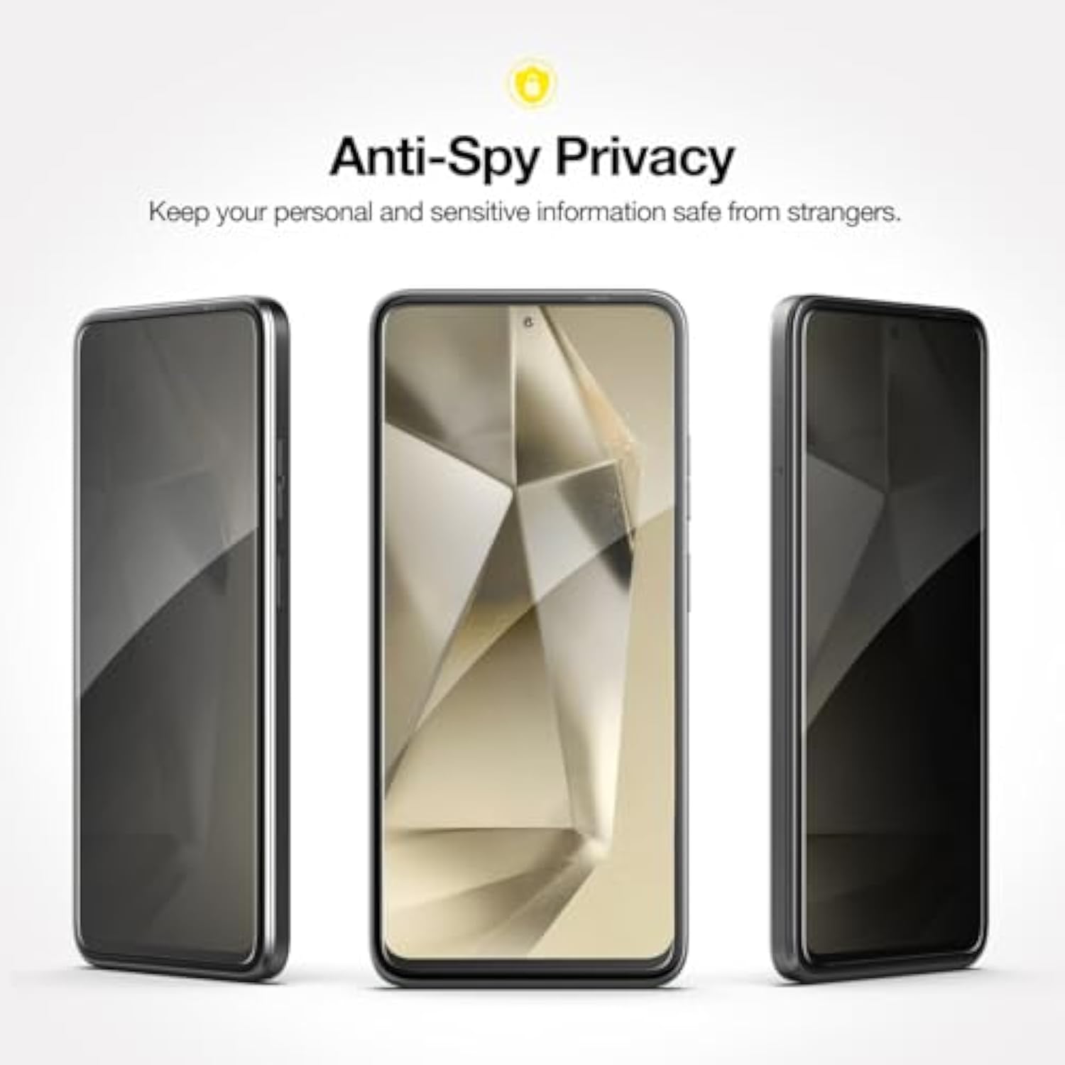 Privacy Guard For Samsung Galaxy S24 Plus Screen Protector - Anti Spy Tempered Glass With Easy Applicator Included (S24+ Model Only)