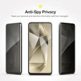 Privacy Guard For Samsung Galaxy S24 Plus Screen Protector - Anti Spy Tempered Glass With Easy Applicator Included (S24+ Model Only)