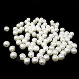 100Pcs Plastic Round Pearl Buttons Sewing Buttons With Hole Pearl Bead