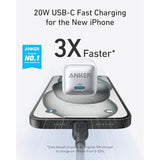 20W USB C Charger Block, Compact Fast Charger for iPhone 15 & Galaxy