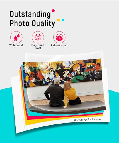 M100 4X6'' Photo Printer, Wi-Fi Picture Printer, 20 Sheets, Full-Color Photo, Instant Phone Printer For Iphone, Android, Smartphone, Thermal Dye Sublimation, Portable Photo Printer For Home Use