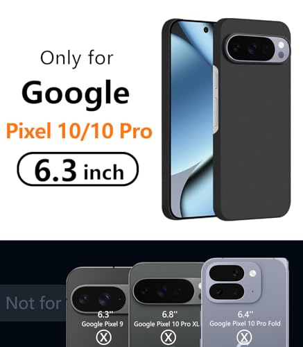 for Google Pixel 10 Pro/Pixel 10 Case, Minimalist Phone Cases Extremely Light Ultra-Light Super Slim Thin Camera Protection Hard PC Cover for Pixel