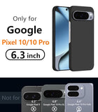 for Google Pixel 10 Pro/Pixel 10 Case, Minimalist Phone Cases Extremely Light Ultra-Light Super Slim Thin Camera Protection Hard PC Cover for Pixel
