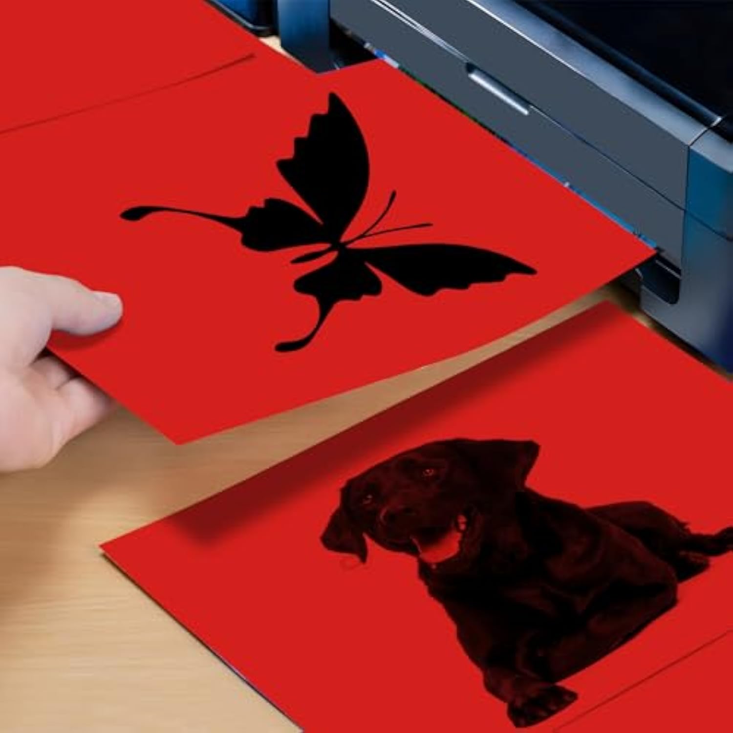 40 Sheets Red Cardstock 8.5 X 11 Inches, 200Gsm Thick Card For Christmas Valentines Day, Mother'S Day Invitations, Menus, Wedding, Halloween, Diy Cards Making, Stationary Printing