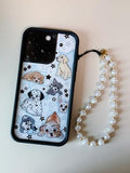 Phone Charm Strap Cute Wrist Straps Cell Phone Charm String Y2K Aesthetic Lanyard Wristlet Chain for Case Camera AirPods Bags Keychains (Classic