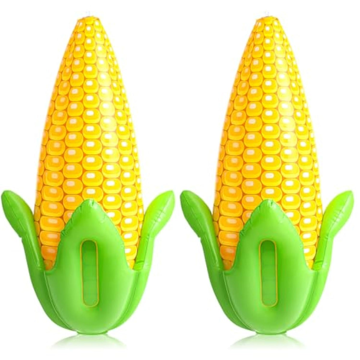 2Pack PVC Corn Balloons - 24" Inflatable Corn Cob for Harvest & Thanksgiving Decor