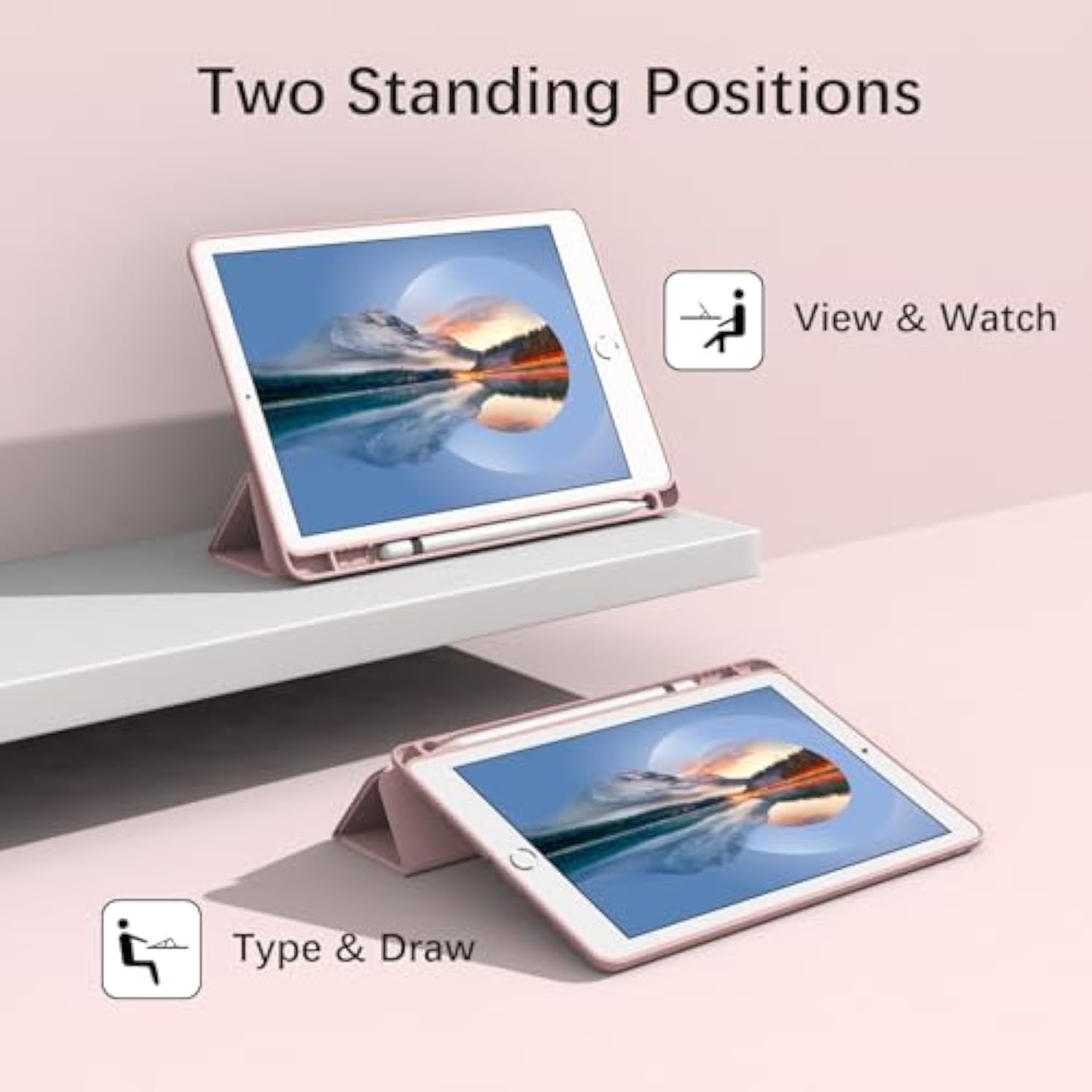 Case For Ipad Air 3 / Pro 10.5 Inch, Lightweight Slim Soft Tpu Trifold Stand S