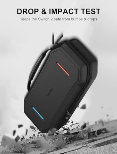 Carrying Case for Nintendo Switch 2, Hard Shell Travel Case with Large Storage for Console & Accessories