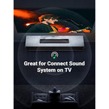 UGREEN 3.5mm Female to 2 RCA Male Cable Gold Plated Stereo RCA Auxiliary Audio Adapter Flexible Metal Shell Y Splitter Aux Cord Compatible with iPod MP3 DVD DJ Controller Mixer Speaker, 0.65FT