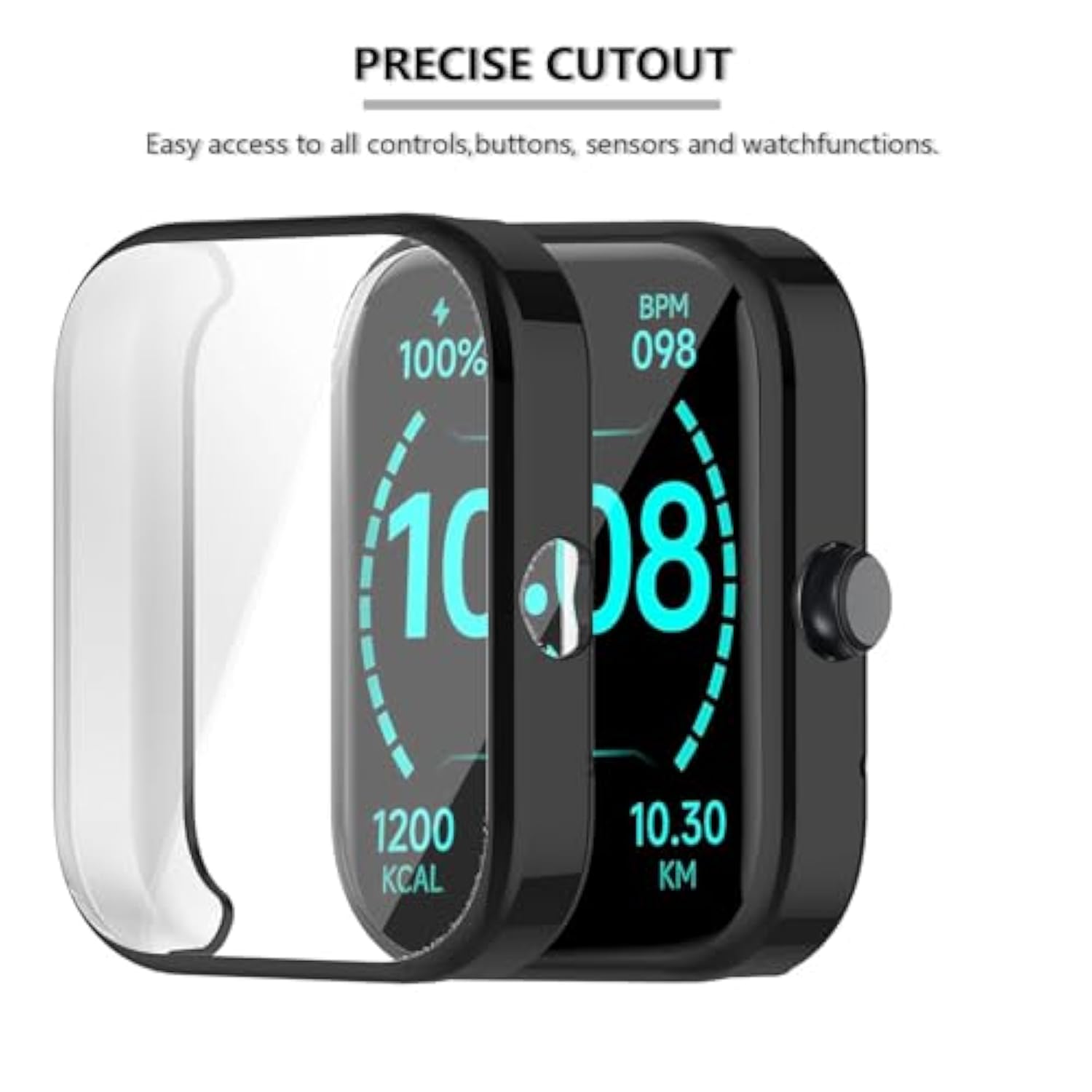 [2-Pack] Screen Protector Compatible With Wnh Idw25 / Kalinco Idw25 / Konitee Idw25 / Faweio Idw25 / Senbono Idw25 Case, Soft Tpu Plated Case All-Around Protective Screen Full Cover Bumper Compatible For Idw25 Smart Watch