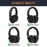 Cooling Gel Earpads Replacement For Krk Kns6400/Kns6402/Kns8400/Kns 8402 Headphones, Ear Pads Cushions With Durable Ice Silk Fabric, Comfort Noise Isolation Foam - Black