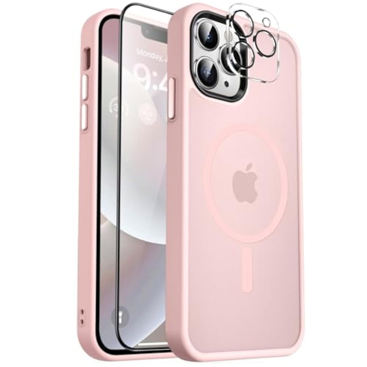 Magnetic Shockproof Case for iPhone 12 Pro Max, Pink