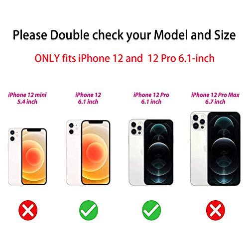 Case Compatible with iPhone 12/12 Pro 6.1-inch, Luxury Sparkle Translucent Clear Leopard Cheetah Print Pearly Design Soft Silicone Slim TPU