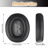 Replacement Ear Pads For Jbl E65 (E65Bt E65Btnc)/Live 650 (650Nc 650Btnc)/Live 660 (660Nc 660Btnc)/Duet Nc Over-Ear Headphones, Earpads Cushions With Softer Leather (Black) (Black)