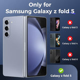 Magnetic Case for Z Fold 5, with Privacy Screen Protector, Z Fold 5 Case [Compatible with MagSafe], Slim Thin Protective Full Body Phone Cover for