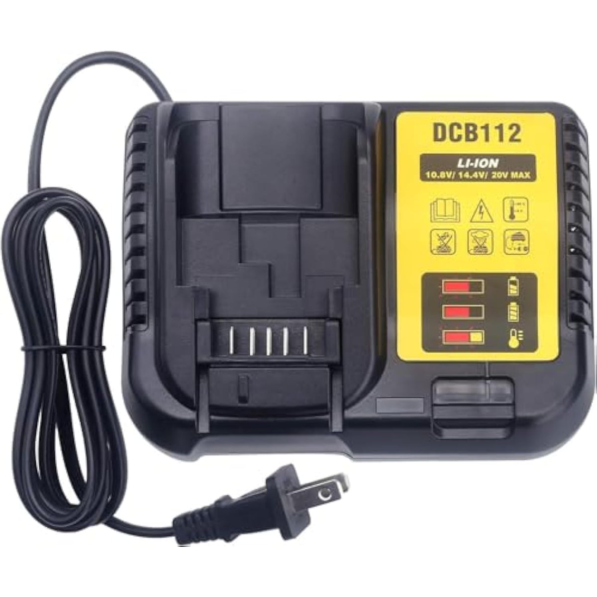 Dcb112 Rapid Charger Compatible With De-Walt 12V-20V Max Lithium Battery Charger