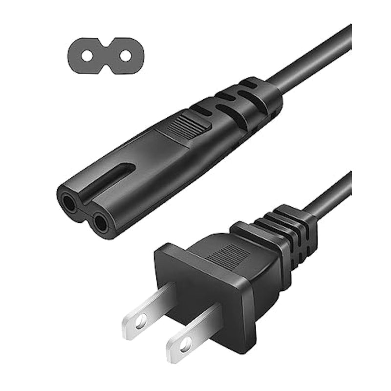 2 Prong Ac Power Cord For Onn 100008736, Jbl Partybox 100 200 300 1000 310 320 710 On-The-Go Bluetooth Speaker, Ion Game Day Party Wireless Speaker Replacement Charger Supply Charging Cable