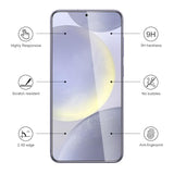 3 Pack Screen Protector for  Galaxy S24 Plus/S25 Plus, Tempered Glass Film, Case Friendly, 9H Hardness, 99.99% HD Clear, Scratch-proof, Ultra