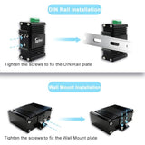 Industrial 90W Gigabit Poe++ Injector 12-48Vdc To 48V Boost Voltage Din/Wall Mount10/100/1000Mbps Ieee 802.3At/Bt