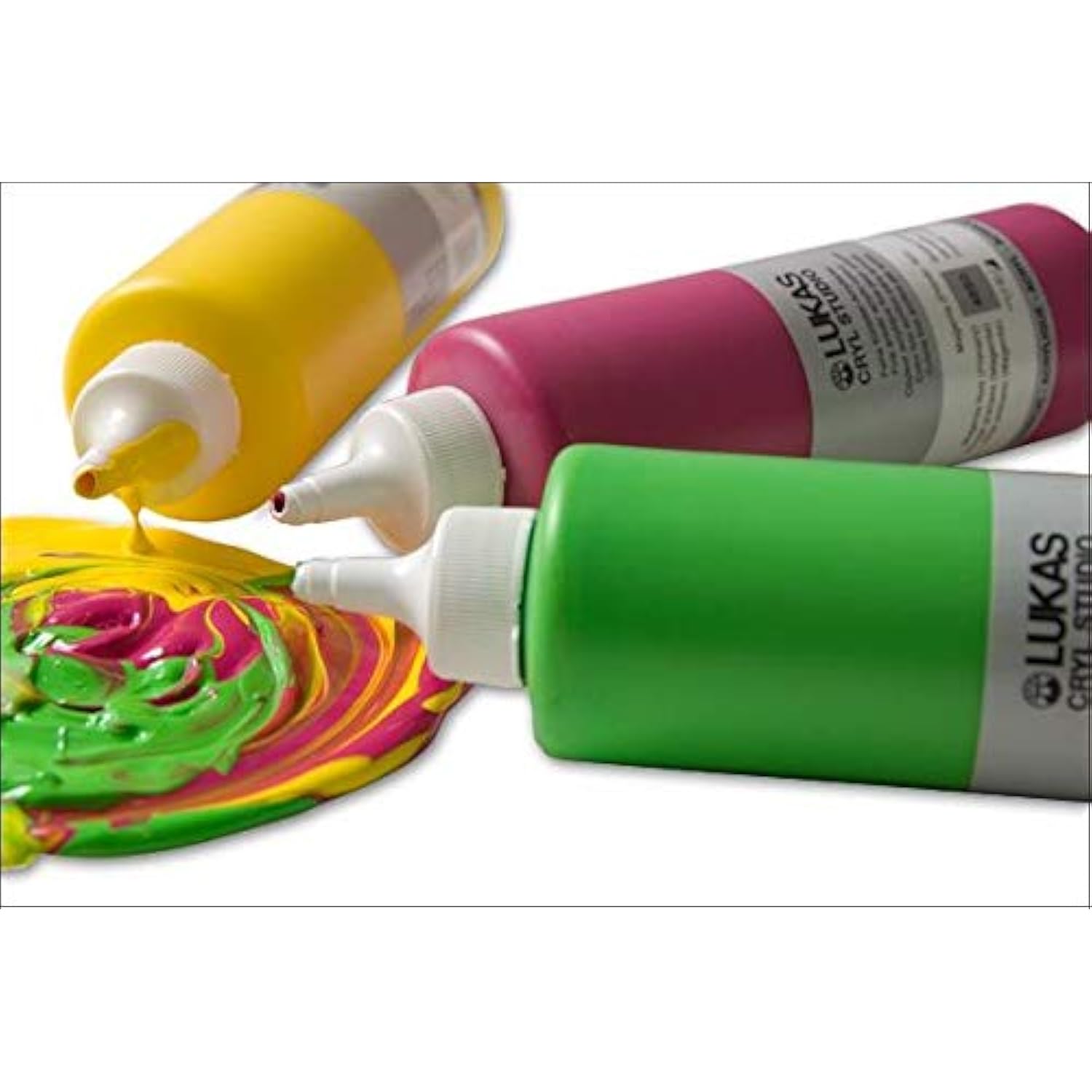 LUKAS CRYL Studio Artists Paint High Pigment Concentration Paint - 250 ml Bottle - Metallic Gold Bronze
