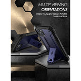 Revolution Case For Iphone 14 6.1 Inch, [20Ft Mil-Grade Drop Tested], Full-Body Rugged Shockproof Protective Cover With Kickstand And Built-In-Screen Protector, Navy Blue