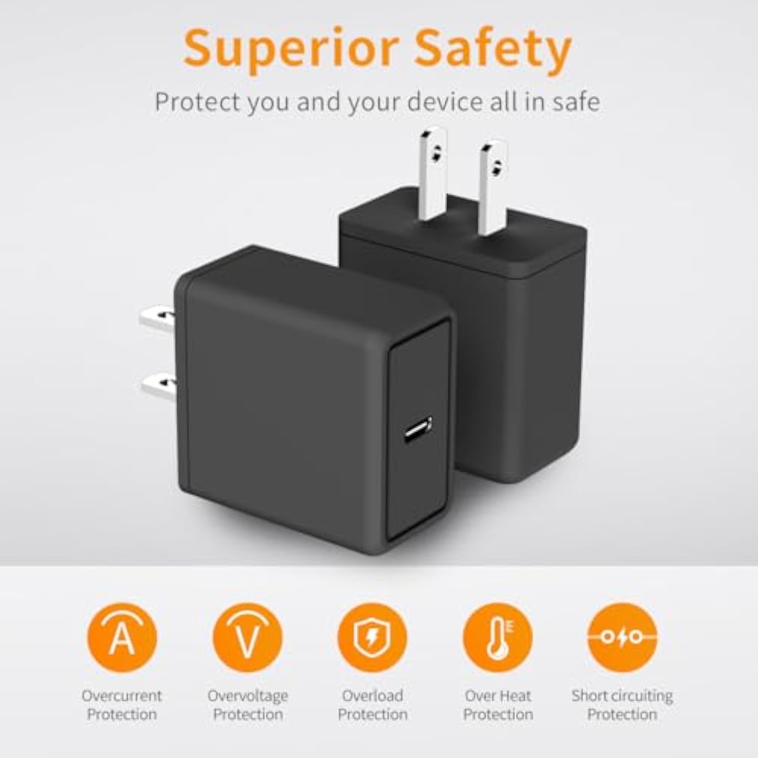 30W Usb C Fast Charger For Google Pixel 9 Pro Xl/9/8 Pro/8/7 Pro/7/6A/6 Pro/6/5A/5/4, 2-Pack 30 Watts Block Rapid Charging Power Adapter With 6.6Ft Type C Charging Cable