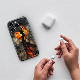 Case For Iphone 15 Pro Case,Halloween Witch Moon Stained Glass Design Hybrid Dual Protection Silicone + Hard Pc Shockproof Full Body Cover Slim Anti-Scratch Protective Case For Men Women