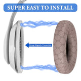 Geekria SNAP Magnetic Ear Pads for Beats Studio 3 Wireless, Studio 2 Wireless, Studio 2 Wire Easy Switch Ear Cushions, Exchange Earpads in Seconds (Grid Brown, 1 Pair)