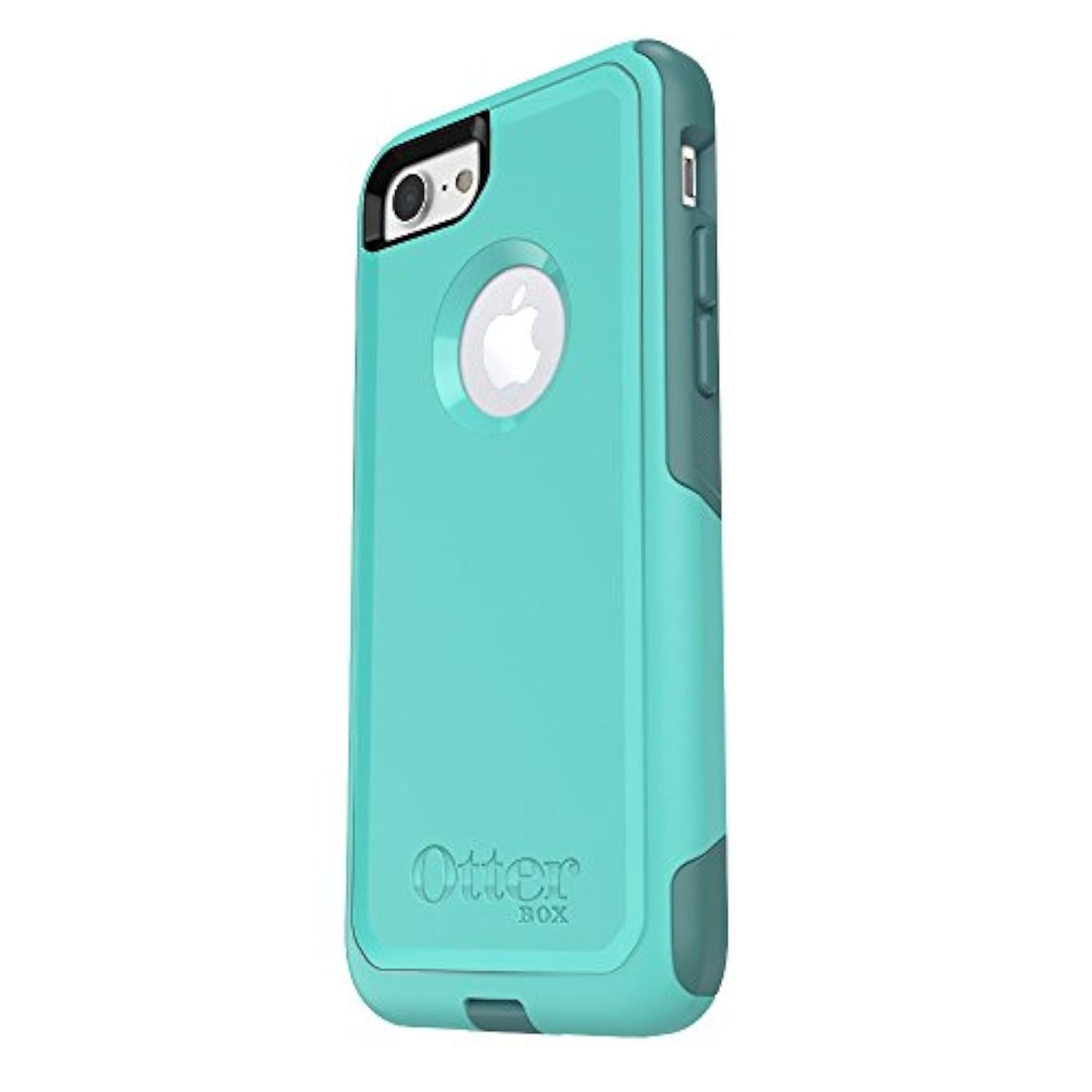 OTTERBOX Commuter Series Case for iPhone SE (2nd Gen - 2020) & iPhone 8/7 (NOT Plus) - Retail Packaging - Aqua Mint Way (Aqua Mint/Mountain Range Green)