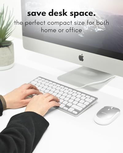 Usb C Keyboard For Mac, Slim Wired Keyboard For Macbook, Imac Compatible Keyboard, Plug & Play For Mac Mini, Ipad, Windows & Chromebook With Usb-C Port Space Grey