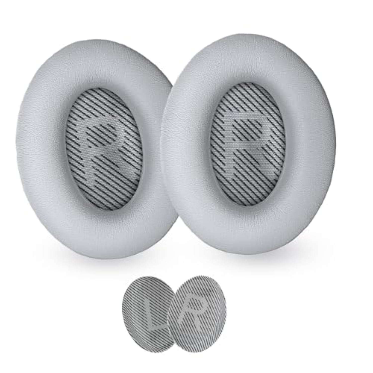 Replacement Ear Pads, Compatible With Bose Quietcomfort (Qc) 35 35Ii 25 15 2 Headphones. New Soft Protein Leather, High-Density Memory Foam, 1 Pair Of Replacement Ear Pads (Grey)