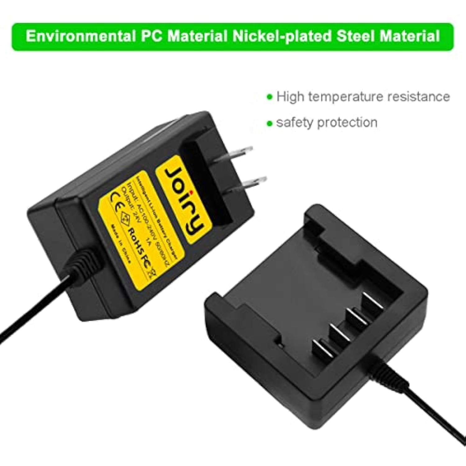 24V Lithium Ion Battery Charger Compatible With Greenworks 29842 29852 29322 G-24 Li-Ion Greenworks G-Max Battery