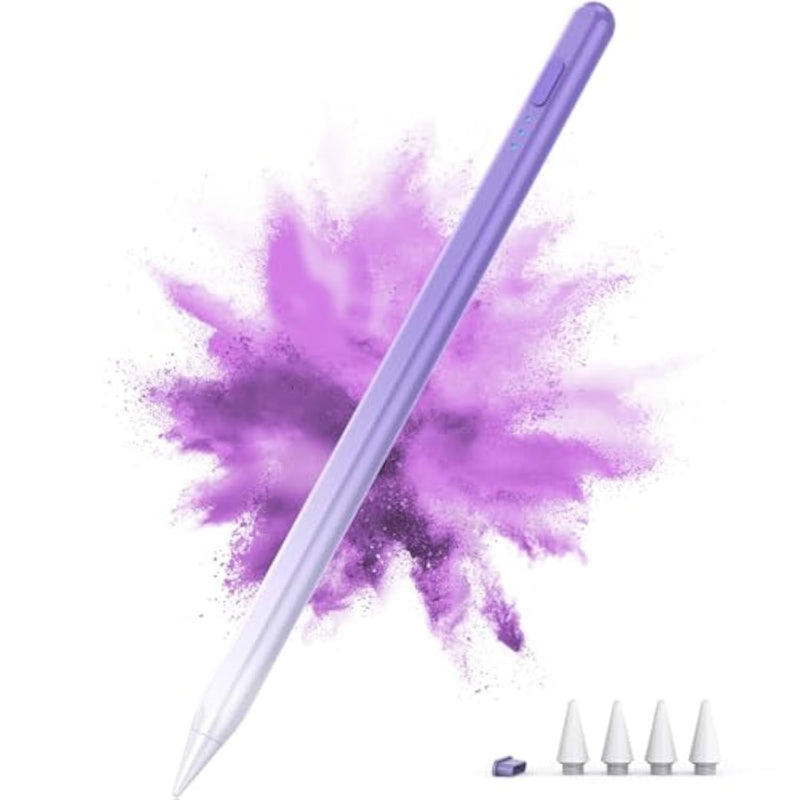Stylus Pen For Ipad 2018-2025, 15Mins Fast Charge For Apple Pencil, Palm Rejection, Compatible With Ipad 10/9/8/7/6, Ipad Pro 12.9"/11"/13" M4, Ipad Mini 6/5, Ipad Air 5/4/3/11"-13" M2