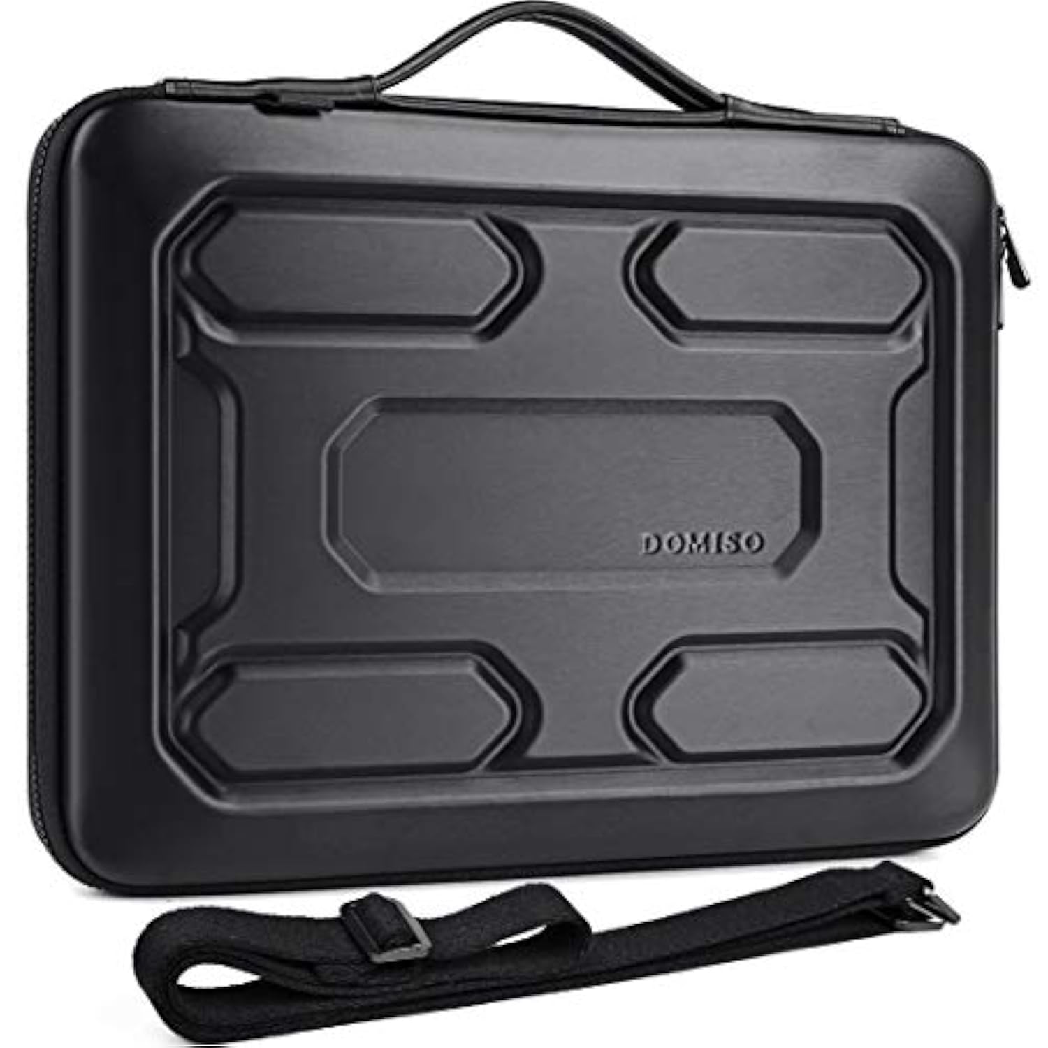 17 Inch Laptop Sleeve Shoulder Bag Shockproof Computer Bag Waterproof Eva Protective Carrying Case For 17.3" Msi Gs73Vr Stealth Pro/Lenovo Ideapad 321/Hp Envy 17/Lg Gram 17"/Rog Strix Gl702Vs