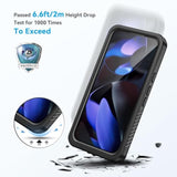 For Pixel 9 Case, Ip68 Waterproof Dustproof Case With Builtin Screen Protector, Rugged Full Body Shockproof Protective Clear Cover For Google Pixel 9 6.3 Inch, Black