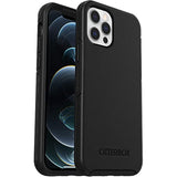 OtterBox Symmetry Case for iPhone 12 / iPhone 12 Pro, Shockproof, Drop Proof, Protective Thin Case, 3X Tested to Military Standard, Antimicrobial Protection, Black