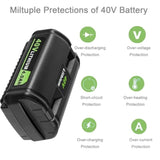 High-Capacity 4.0Ah Replacement Battery For Ryobi 40V Battery – Extended Life And Reliable Performance