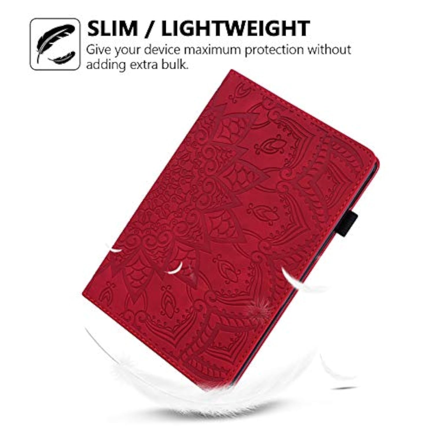 Case For Amazon Fire Hd 8 2020/8 Plus 10Th Gen, Mandala Embossed Pu Leather Fo