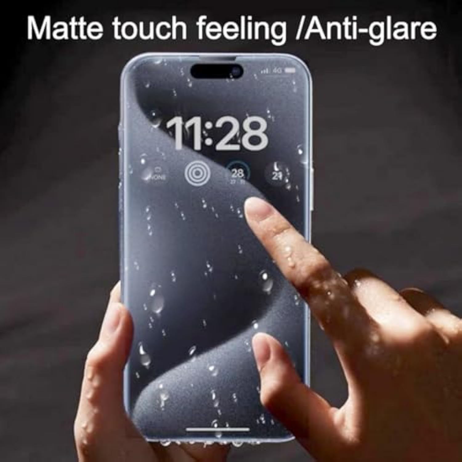 2 Pack Matte Privacy Tempered Glass For Iphone 16 Pro/Iphone 17 Anti-Glare Anti-Spy Screen Protector Film 6.3 Inch