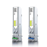 A Pair Of 1.25G Sfp Bidi Transceiver, 1000Base-Bidi Singlemode Simplex Lc Fiber Module For Cisco Glc-Bx-20D/Glc-Bx-20U, Ubiquiti Unifi Uf-Sm-1G-S And More, Smf 1550Nm/1310Nm, Ddm, Up To 20 Km