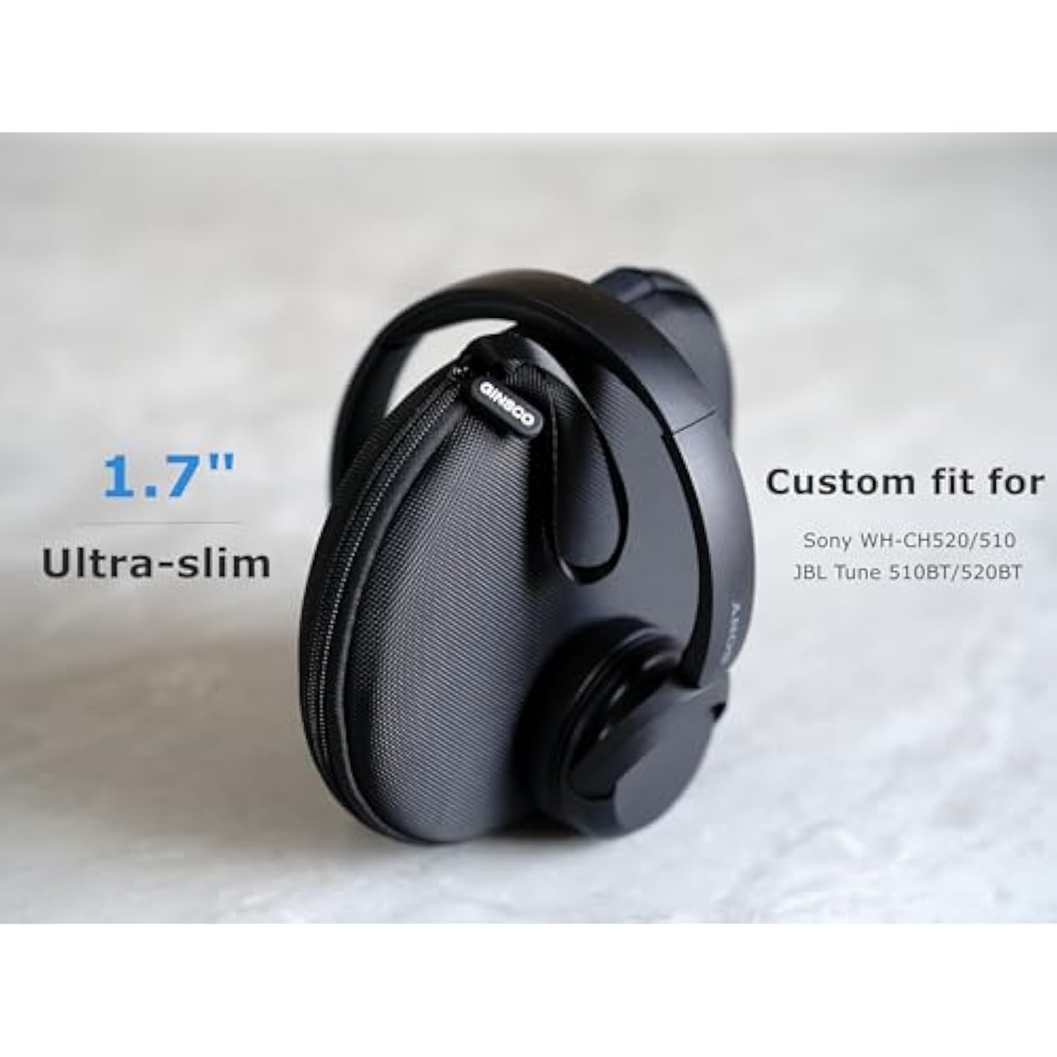 Case Compatible With Jbl Tune 510Bt Bluetooth Headphones, With Jbl Tune 520Bt/670Nc Live 460Nc, With Sony Wh-Ch520/510, Portable Travel Carrying Headphone Case For On Ear Headphones (Black)