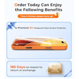 Magnetic For Iphone 17 Pro Max Case With Integrated Camera Protection, [Seamless Work With Magsafe] [Military Grade Shockproof] [Covered Camera Control Button] Case For Iphone 17 Pro Max 6.9'', Orange